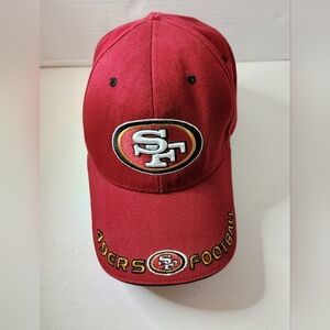 NFL Burgundy San Fransico 49 ERS Football Cap
